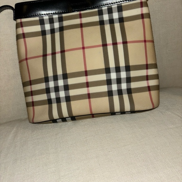 Burberry shoulder bag nova check design with leather trim - Picture 4 of 6
